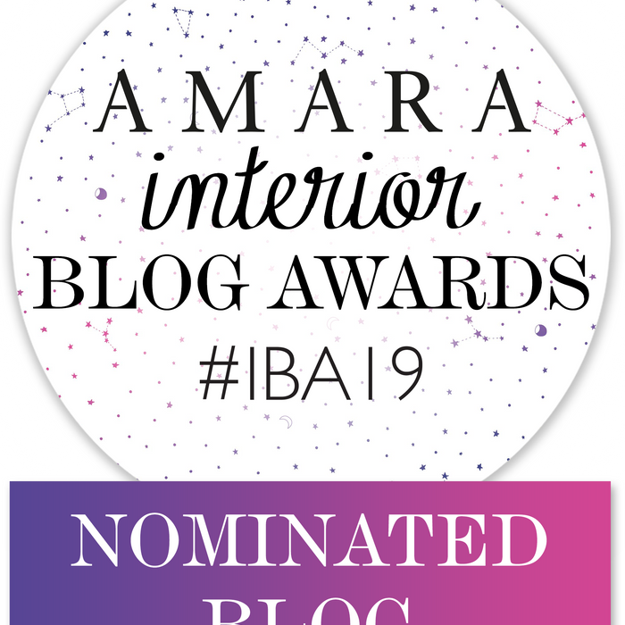 We've been nominated for the Amara Interior Blog Awards for the second time!