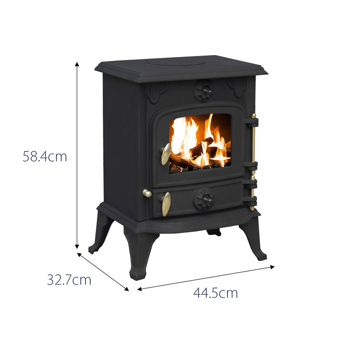 Royal Fire 5kW Cast Iron Wood and Charcoal Burning Stove