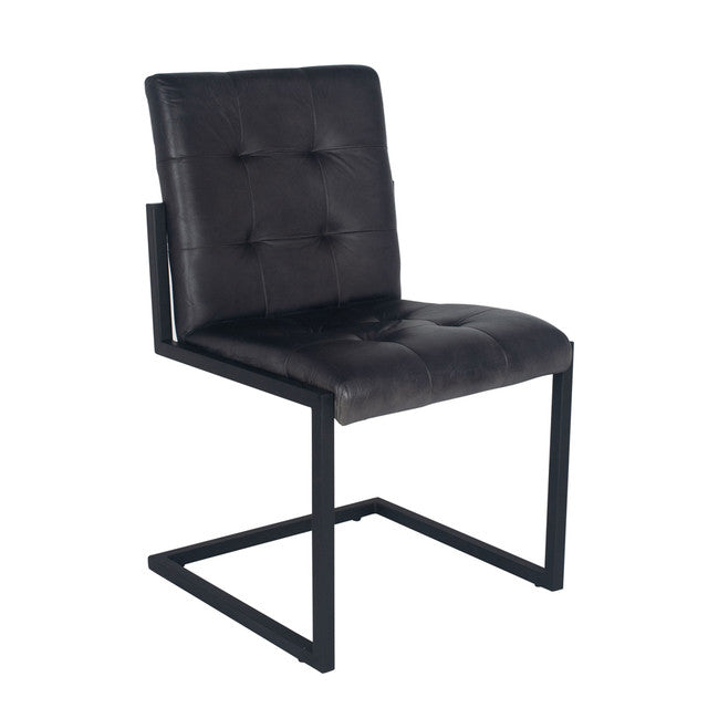 Pacific Lifestyle Arlo Leather & Iron Buttoned Chair