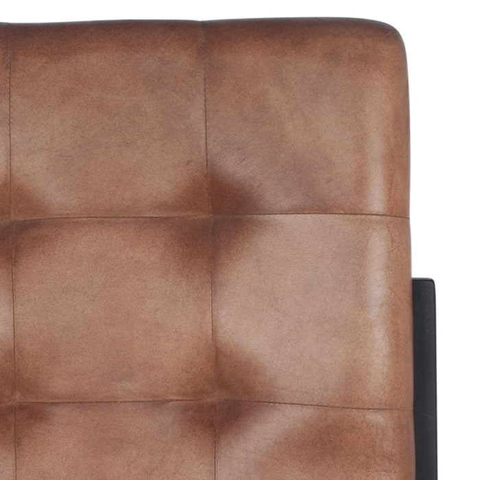 Pacific Lifestyle Arlo Leather & Iron Buttoned Chair