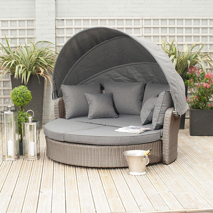 Pacific Lifestyle Barbados Cayman Day Bed - Slate Grey