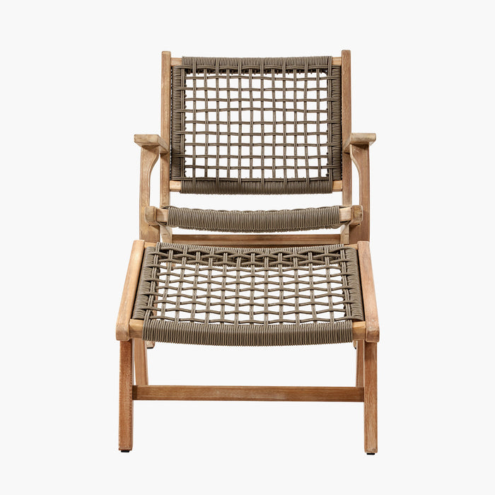 Pacific Lifestyle Sesto Lounge Chair & Hocker Set