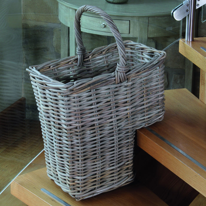 Grey Kubu Stair Basket -Grey Kubu Stair Basket - Storage by Pacific available from Harley & Lola