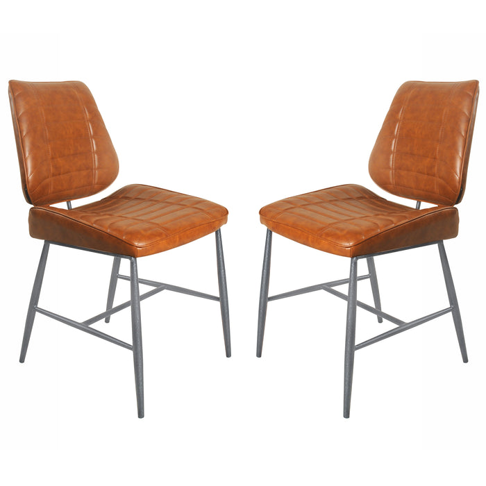 ManTeak Hoxton Vegan Leather Dining Chair (pair)