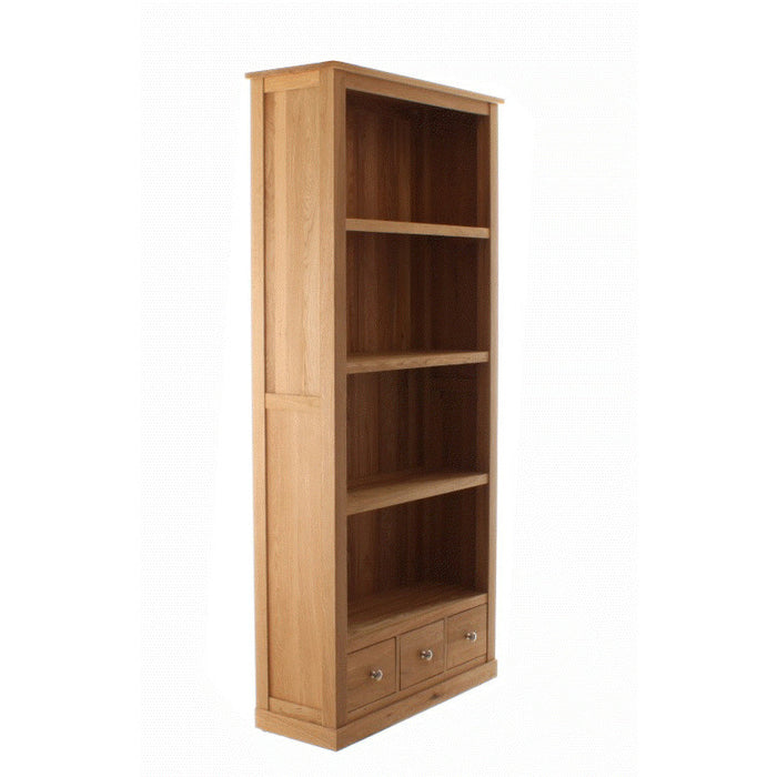 Mobel Oak Large Bookcase - - Living Room by Baumhaus available from Harley & Lola - 3