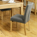 Mobel Flare Back Upholstered Dining Chair - Slate - - Living Room by Baumhaus available from Harley & Lola - 5