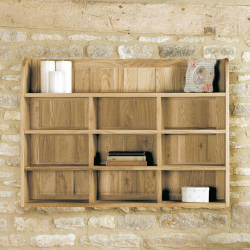Mobel Oak Reversible Wall Rack - - Living Room by Baumhaus available from Harley & Lola - 1