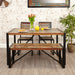 Urban Chic Small Dining Bench - - Living Room by Baumhaus available from Harley & Lola - 4