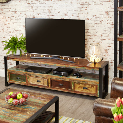 Urban Chic Widescreen Television Cabinet (Up to 80") - - Living Room by Baumhaus available from Harley & Lola - 1